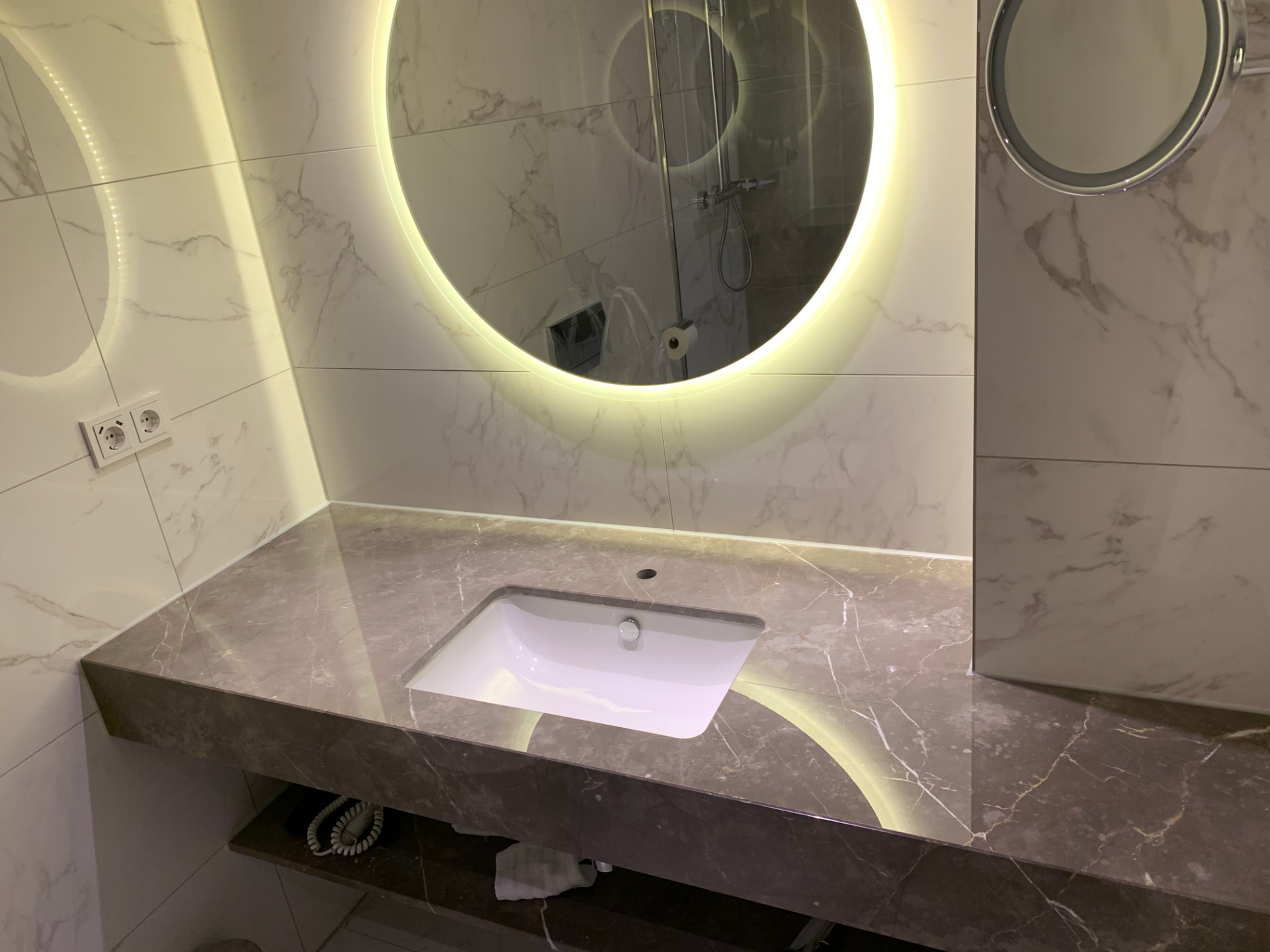 Protected natural stone in a Five-star grand hotel, Berlin