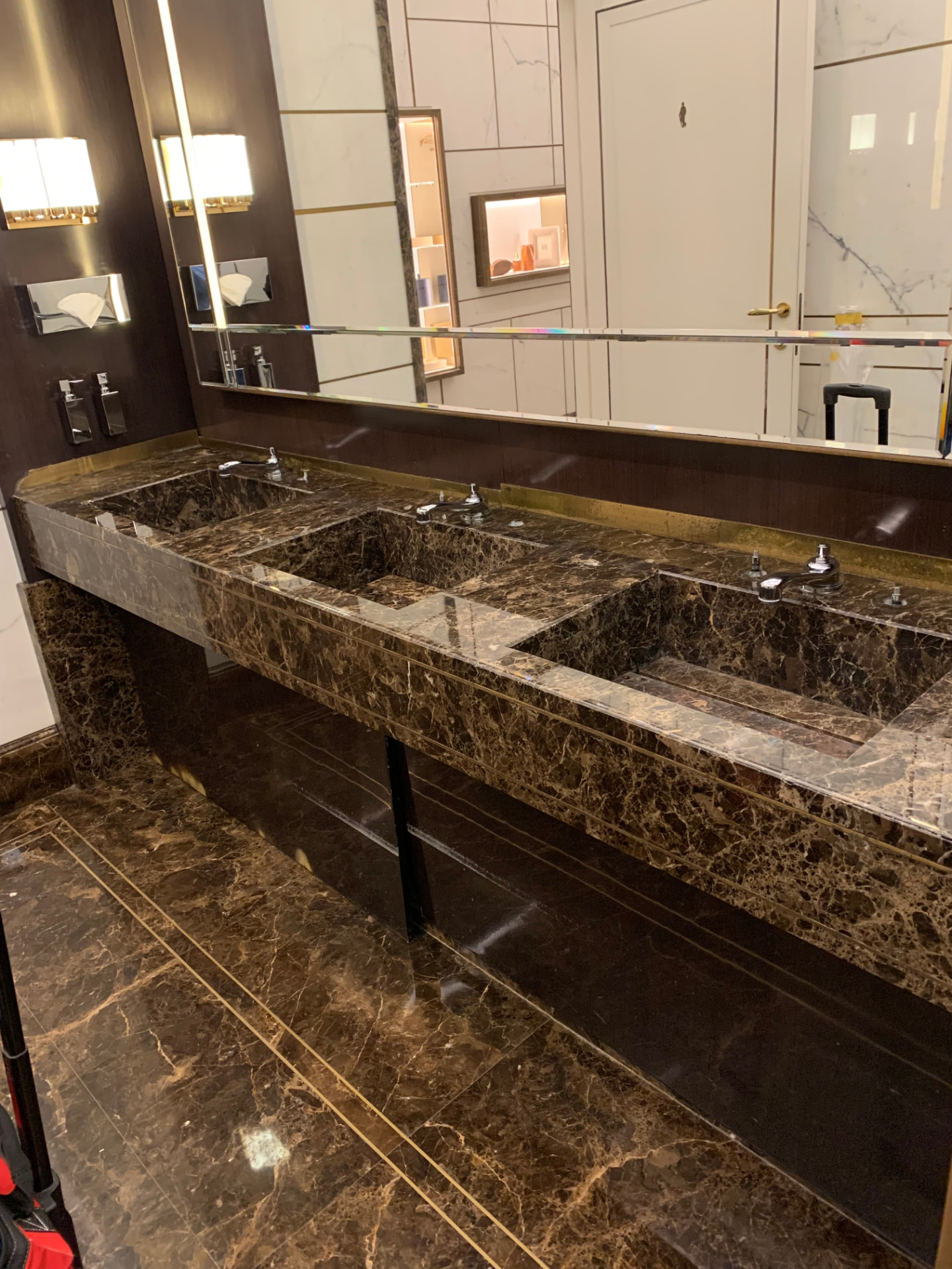Protected natural stone in a Five-star grand hotel, Monte Carlo