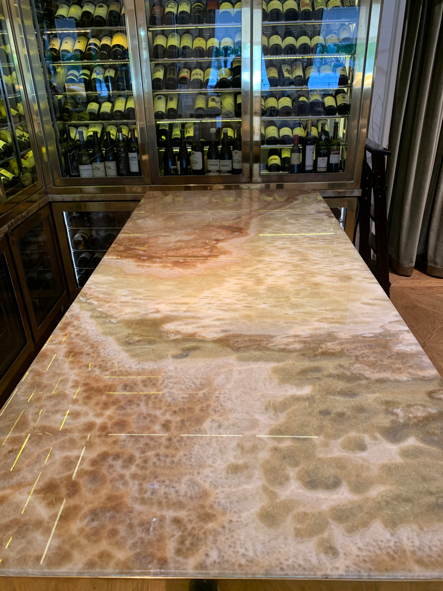 Protected natural stone in a Five-star city hotel, Hamburg